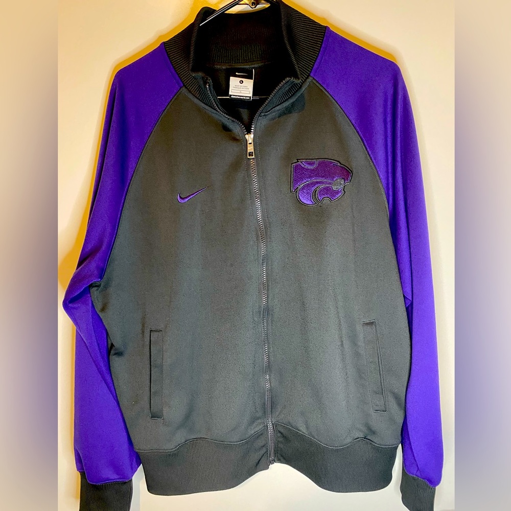 Nike Kansas State Wildcats Full Zip Jacket - Large